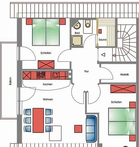 Kleines Ritz Lägenhet